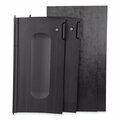 Rubbermaid Commercial Executive Janitorial Cleaning Cart Locking Cabinet Door Kit, Black 1995833